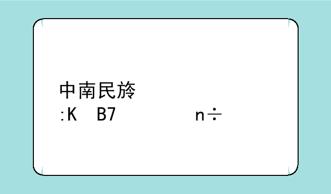 中南民族大学排名全国第几